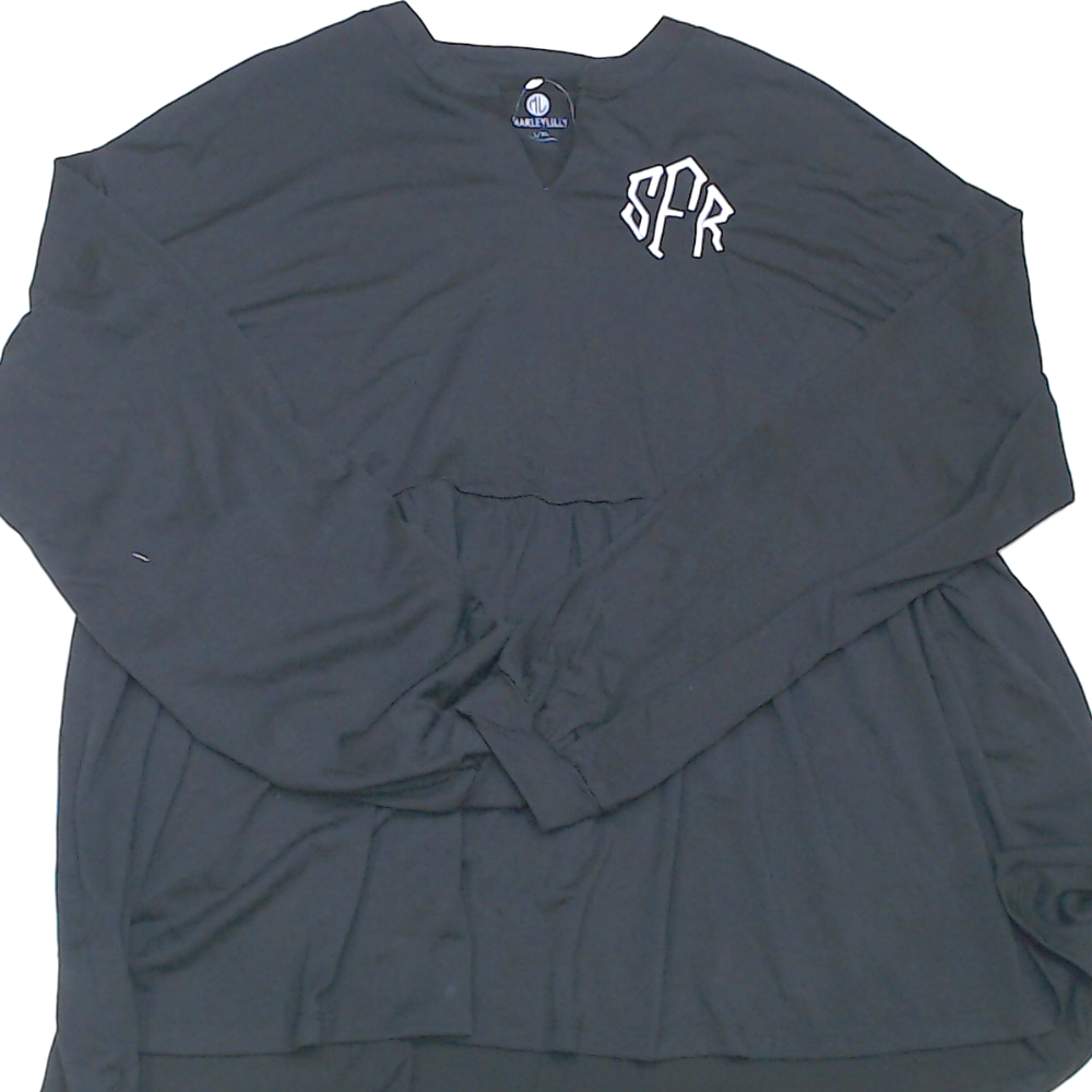 BLOOPER CLOTHING: Monogrammed Peplum Top