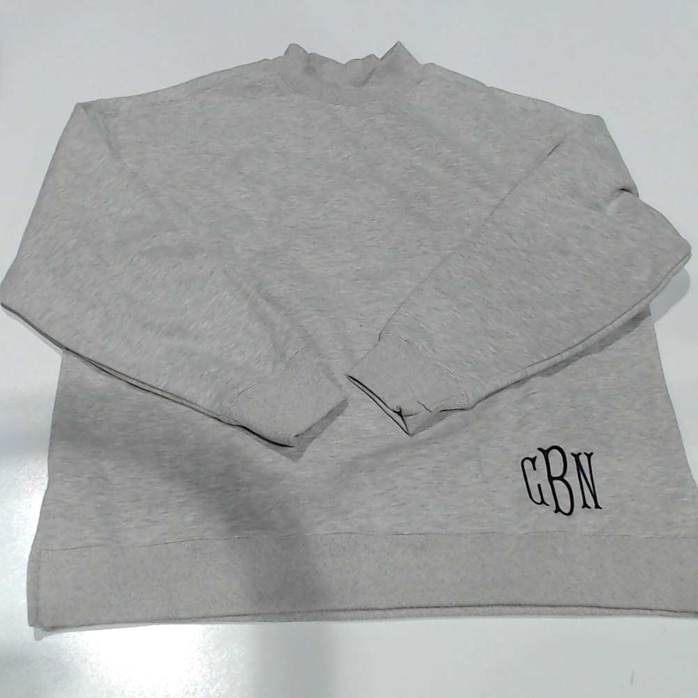 BLOOPER CLOTHING: Monogrammed Mockneck Sweatshirt