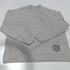 BLOOPER CLOTHING: Monogrammed Mockneck Sweatshirt