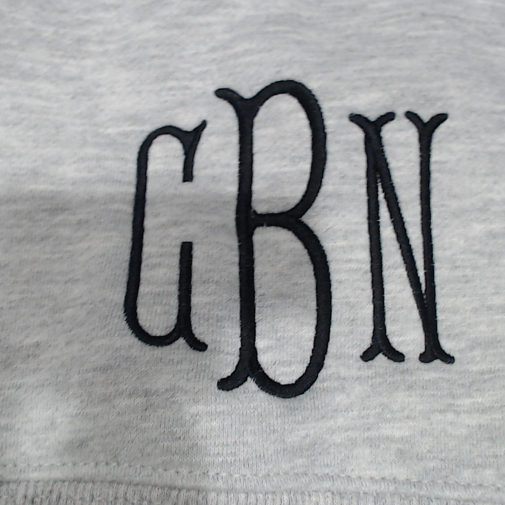 BLOOPER CLOTHING: Monogrammed Mockneck Sweatshirt