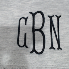 BLOOPER CLOTHING: Monogrammed Mockneck Sweatshirt