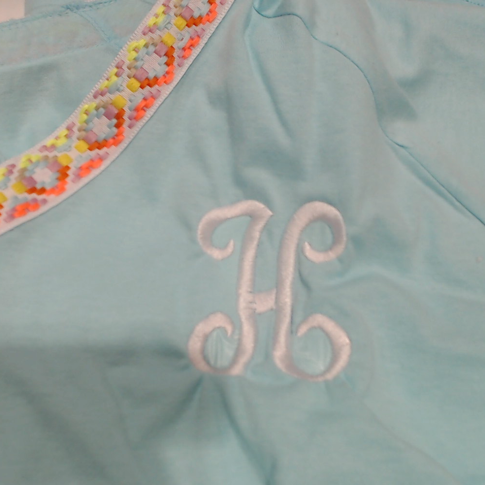 BLOOPER CLOTHING: Monogrammed Accent Cover Up