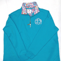 BLOOPER CLOTHING: Monogrammed Quarter Zip Sweatshirt