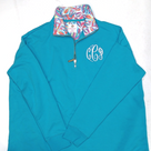 BLOOPER CLOTHING: Monogrammed Quarter Zip Sweatshirt
