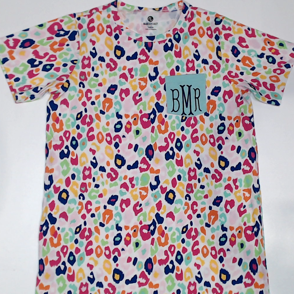 BLOOPER CLOTHING: Monogrammed T-Shirt Dress