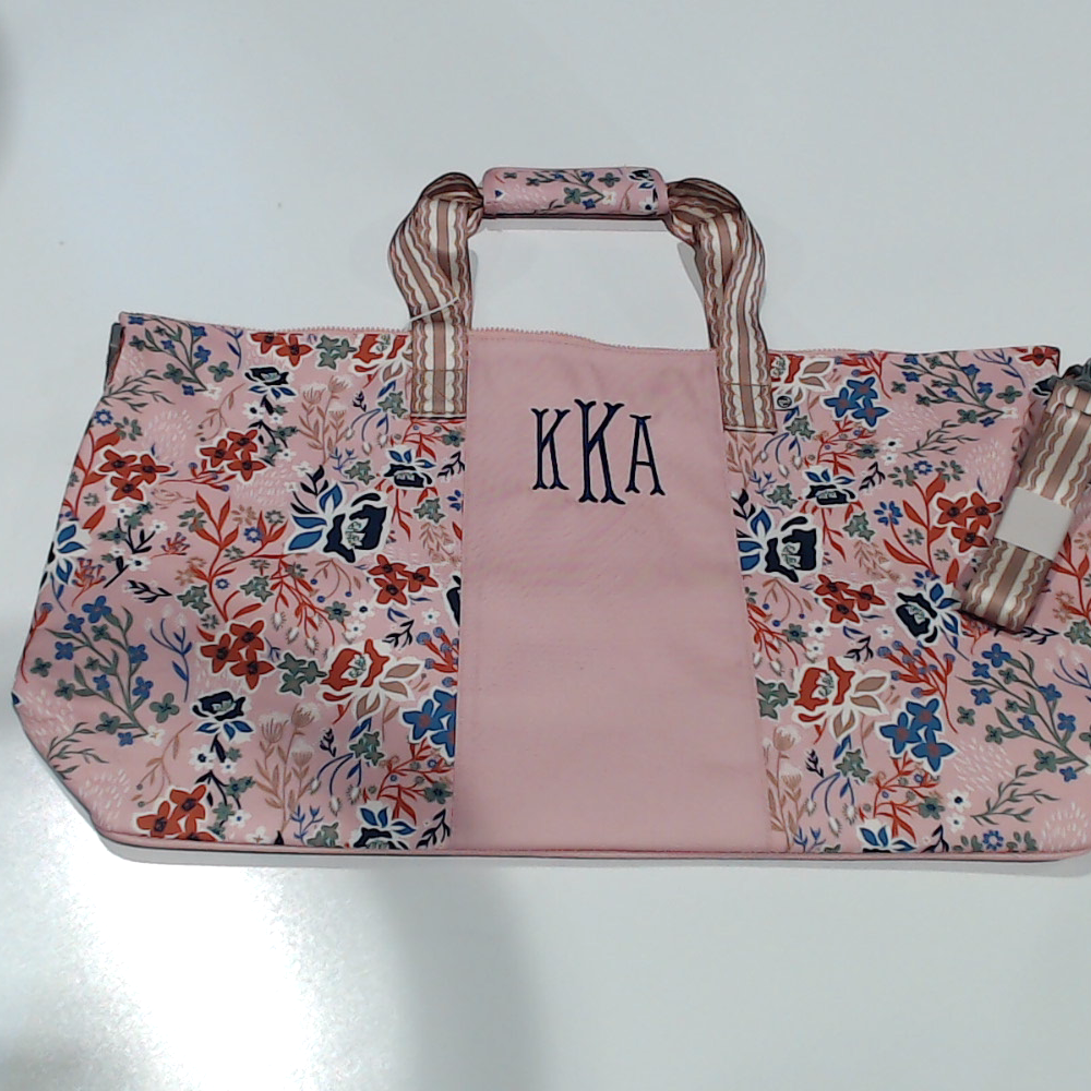 BLOOPER BAG: Monogrammed Weekend Bag