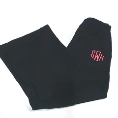 BLOOPER CLOTHING: Monogrammed Wide Leg Pants