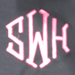 BLOOPER CLOTHING: Monogrammed Wide Leg Pants