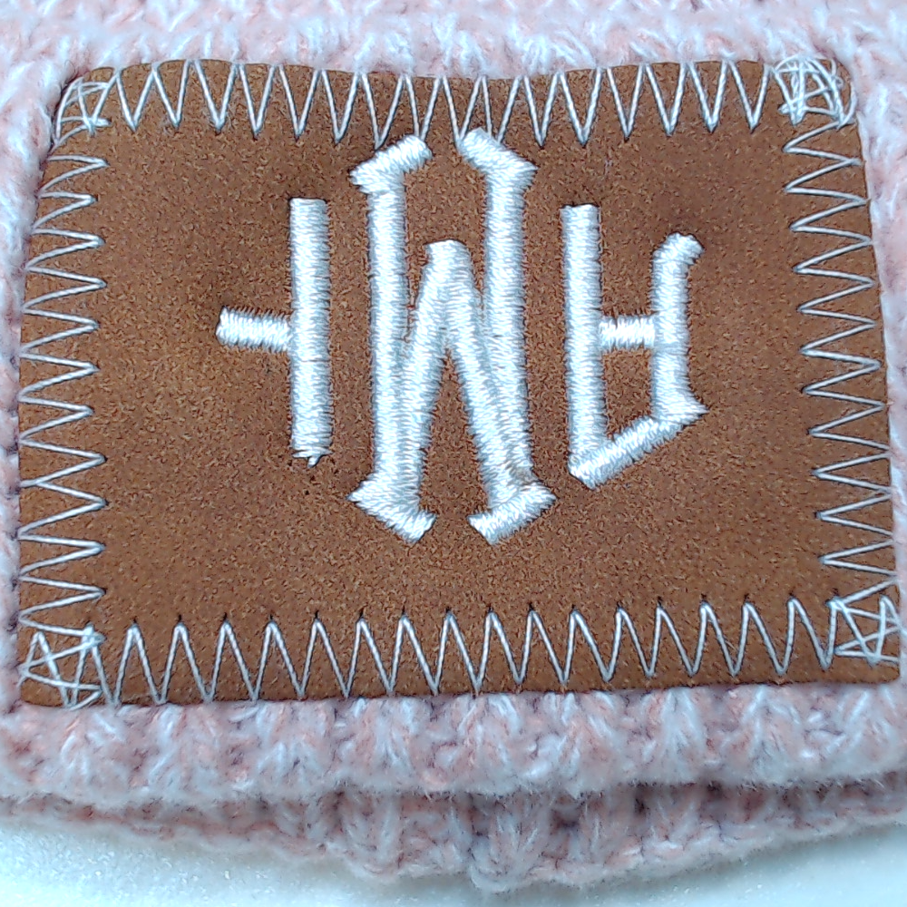 BLOOPER KIDS: Monogrammed Kids Pom Pom Beanie