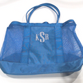 BLOOPER BAG: Monogrammed Structured Mesh Tote