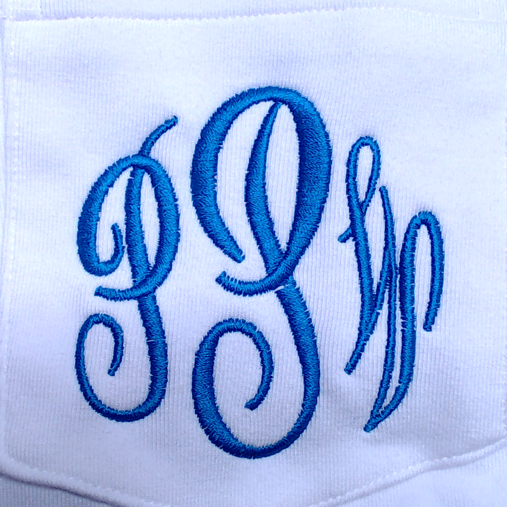 BLOOPER CLOTHING: Monogrammed Scalloped Top