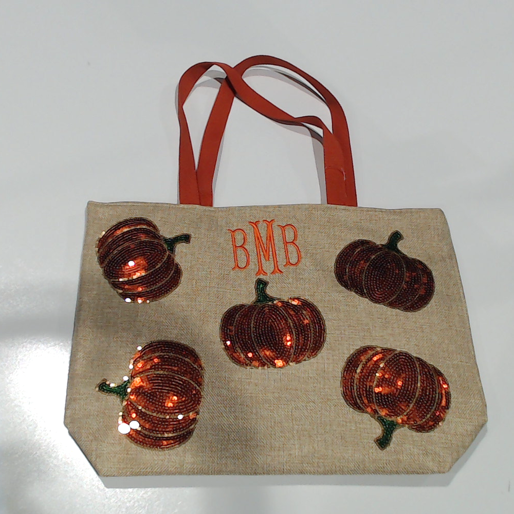 BLOOPER BAG: Monogrammed Sequin Tote Bag
