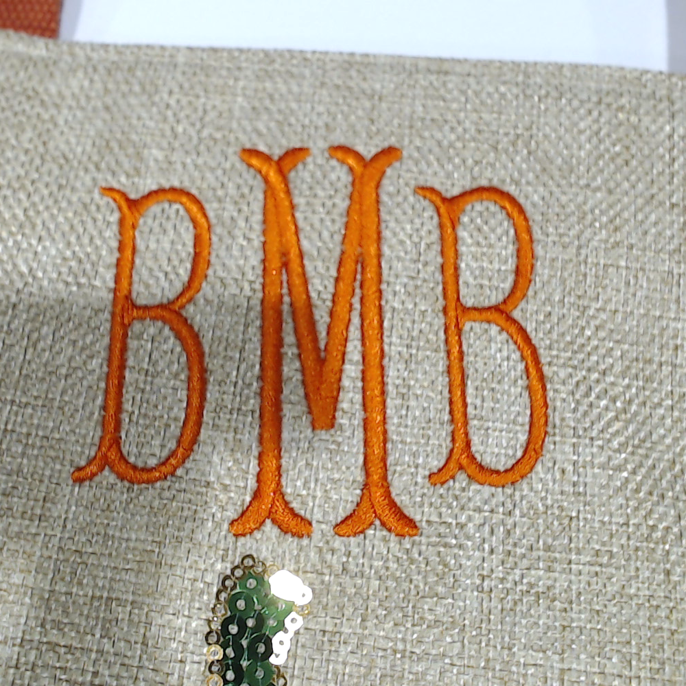 BLOOPER BAG: Monogrammed Sequin Tote Bag