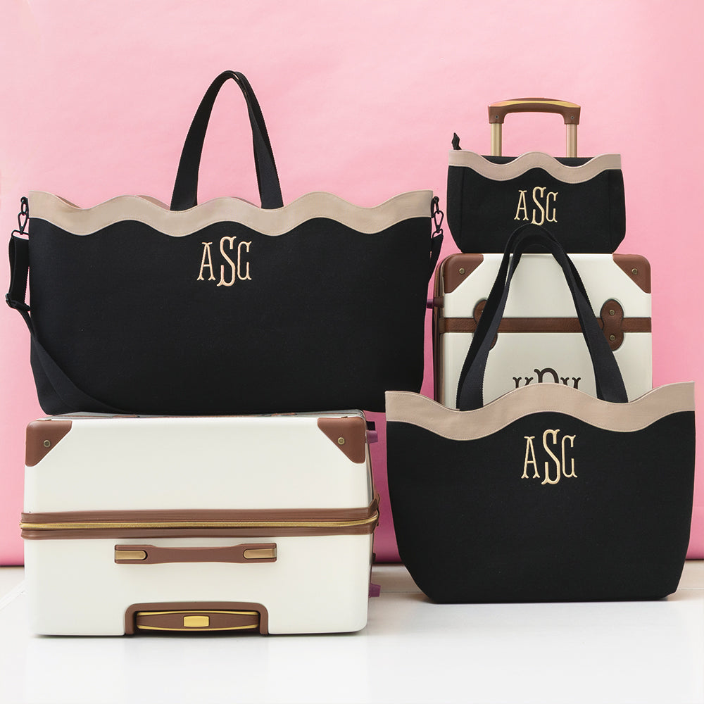   trio wavy top collection with suitcases 