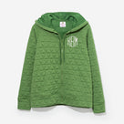 Monogrammed Quilted Hoodie | Sage