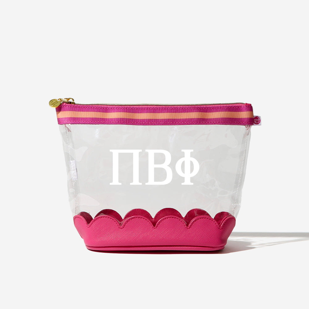 Pi Beta Phi Pink Cosmetic Case
