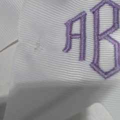 BLOOPER KIDS: Monogrammed Girls Hair Bow