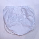 BLOOPER KIDS: Monogrammed White Eyelet Baby Bloomers