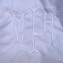 BLOOPER KIDS: Monogrammed White Eyelet Baby Bloomers