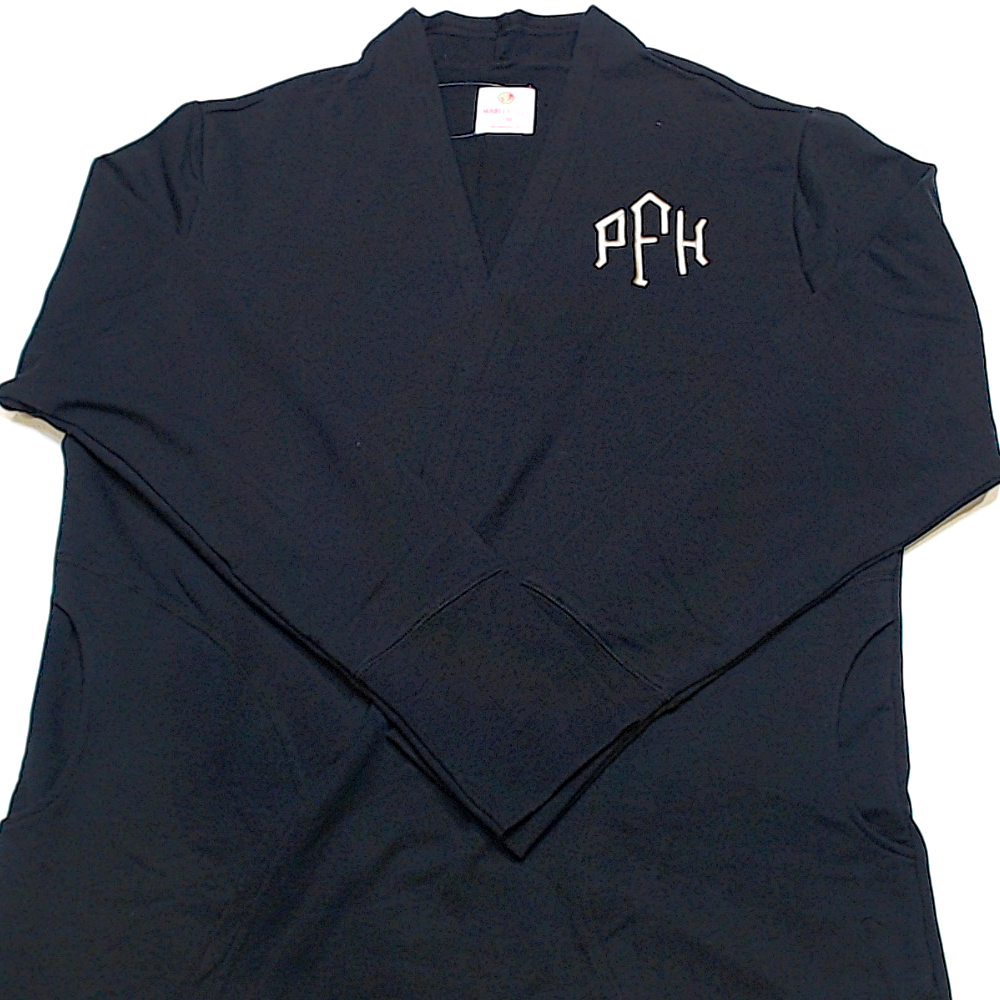 BLOOPER CLOTHING: Monogrammed Sweatshirt Cardigan