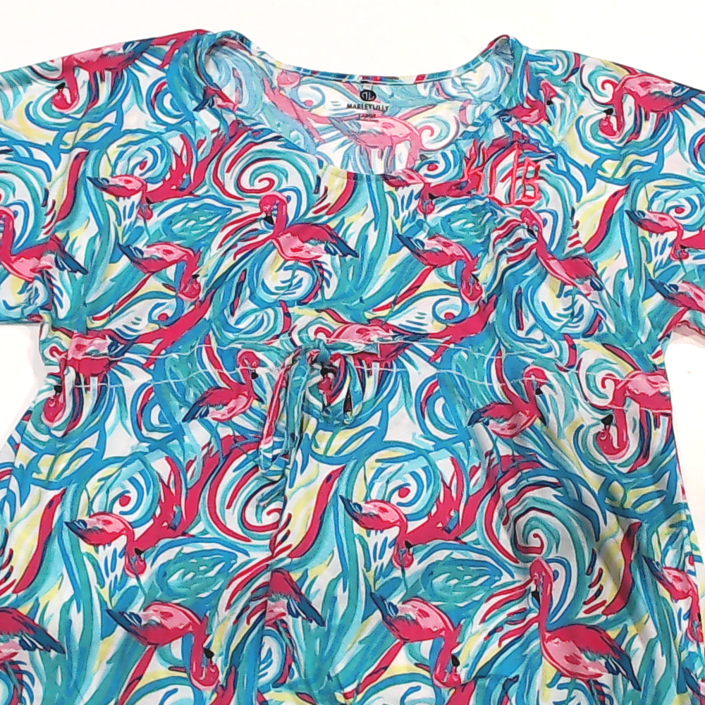 BLOOPER CLOTHING: Monogrammed Cinch Waist Cover Up