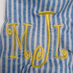 BLOOPER SWIM: Monogrammed Ruched Tankini