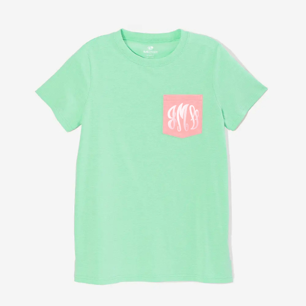 BLOOPER CLOTHING: Monogrammed Pocket T-Shirt