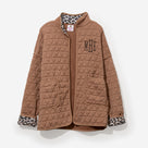 Personalized Quilted Coat | Almond