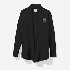 south carolina gamecocks monogrammed sweatshirt cardigan in black
