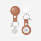 Personalized AirTag Key Chain | Brown