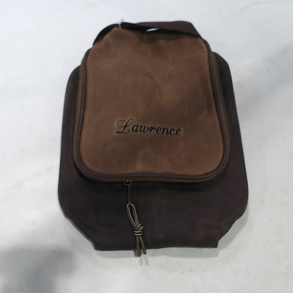BLOOPER BAG: Personalized Waxed Canvas Hanging Toiletry Bag