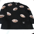 BLOOPER CLOTHING: Monogrammed Sequin Sports Sweatshirt