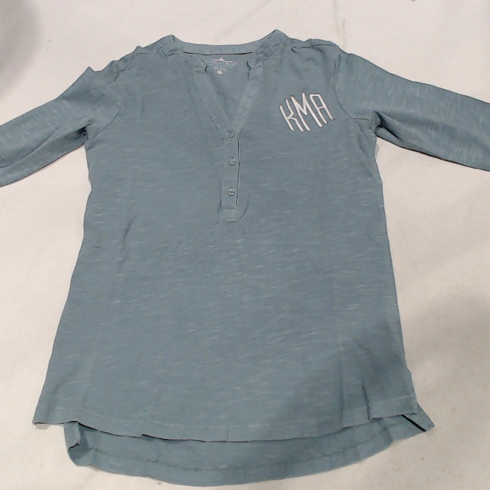 BLOOPER CLOTHING: Monogrammed Henley