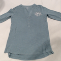 BLOOPER CLOTHING: Monogrammed Henley