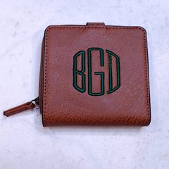 BLOOPER ACCESSORY: Monogrammed Square Wallet