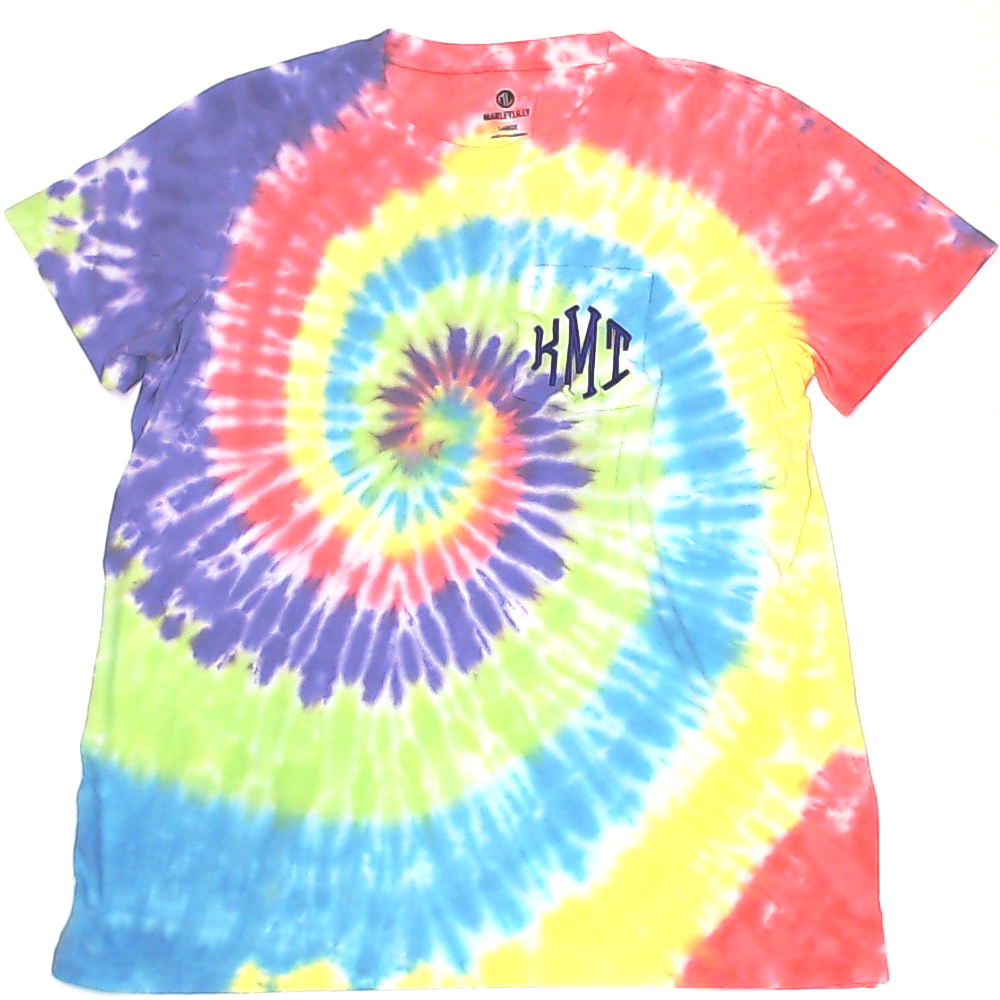BLOOPER CLOTHING: Monogrammed Tie Dye T-Shirt