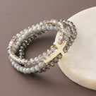 Cross Bracelet | Taupe