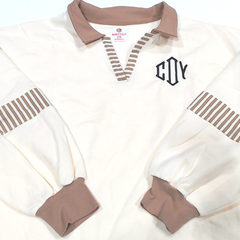 BLOOPER CLOTHING: Monogrammed Colorblock Sweatshirt