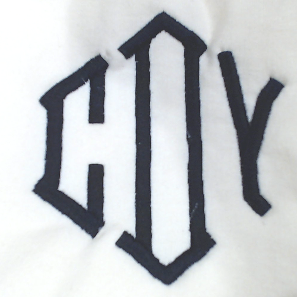 BLOOPER CLOTHING: Monogrammed Colorblock Sweatshirt
