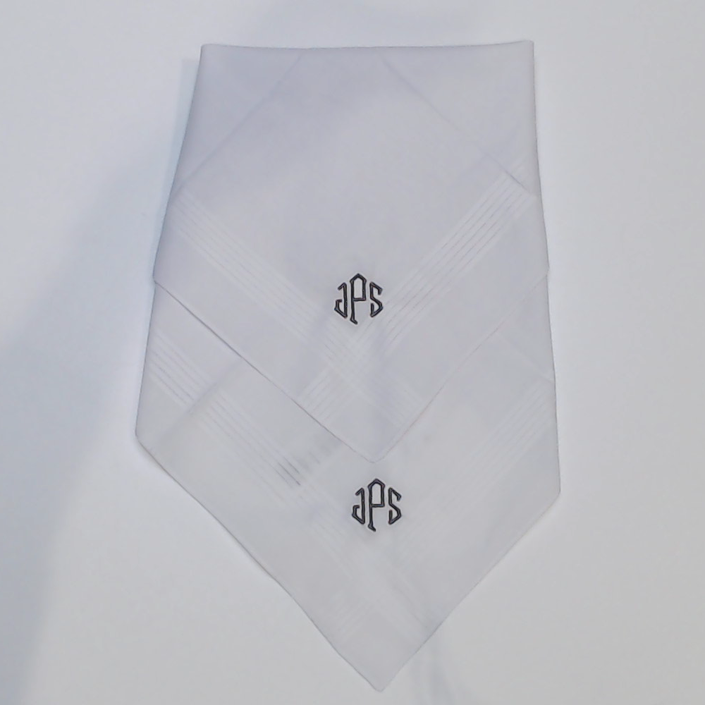 BLOOPER ACCESSORY: Monogrammed Men's Handkerchief Set