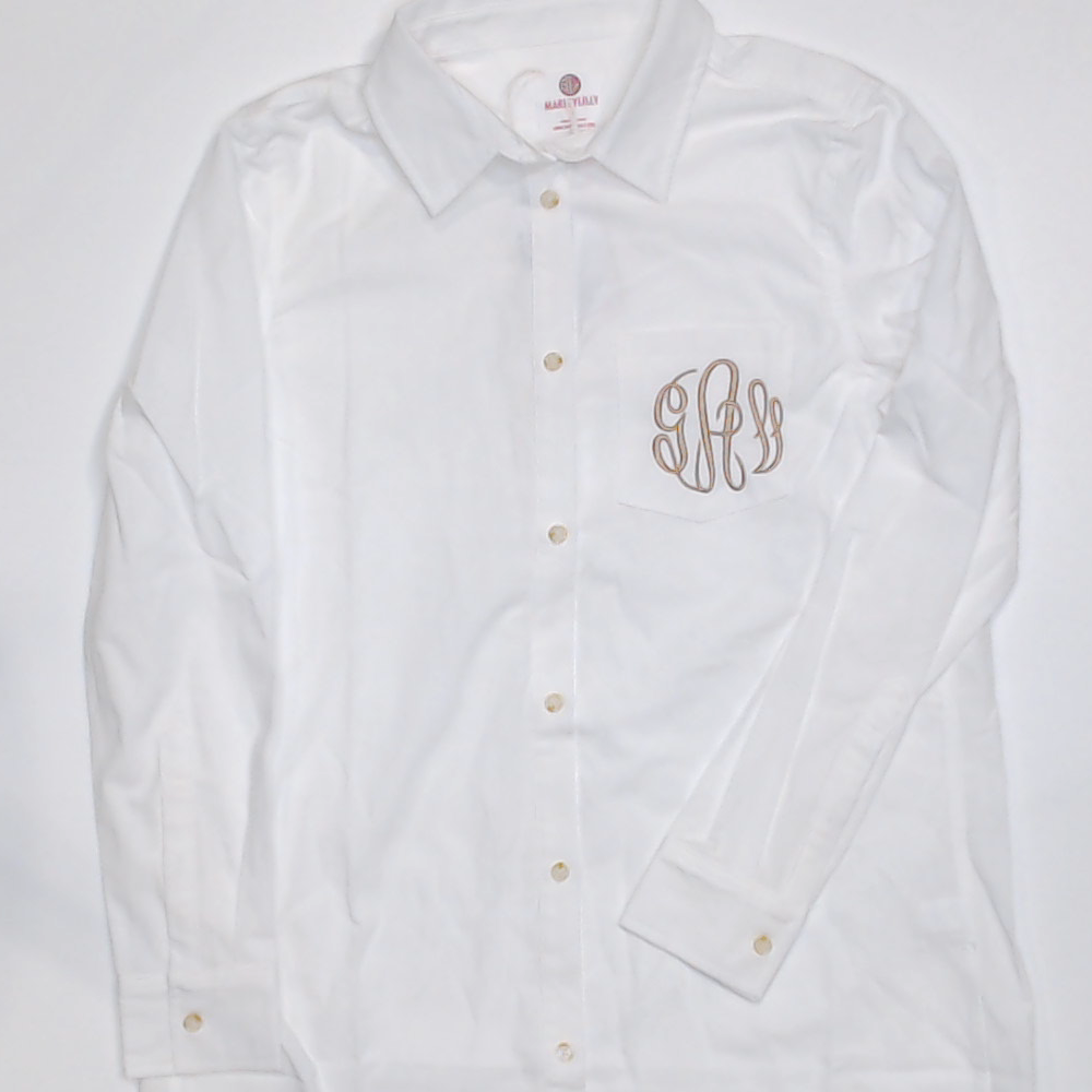 BLOOPER CLOTHING: Monogrammed Button Down Tunic