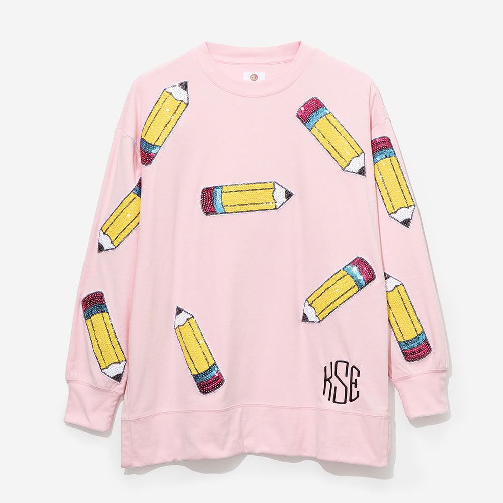 Personalized Sequin Teacher Sweatshirt | Marleylilly