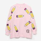 Monogrammed Sequin Teacher Sweatshirt | Pink Pencils