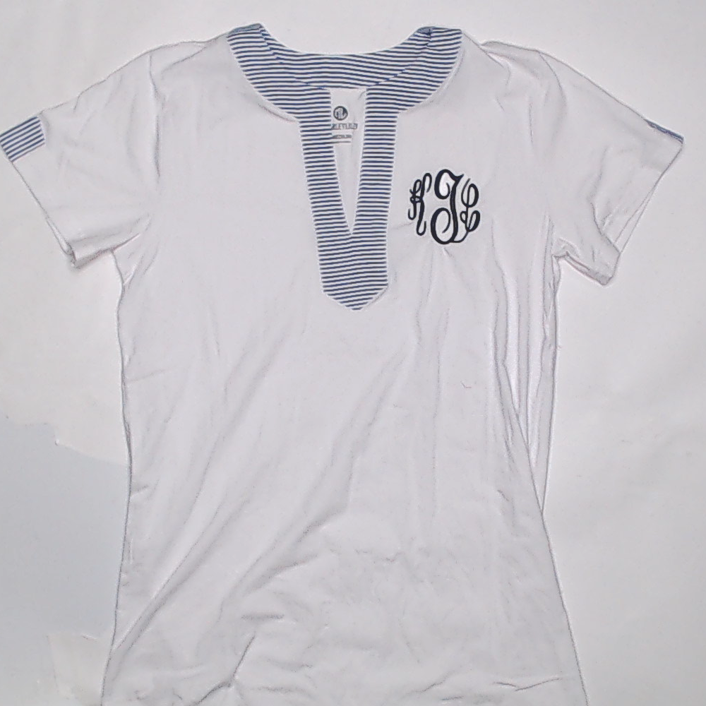 BLOOPER SWIM: Monogrammed Seersucker Cover Up