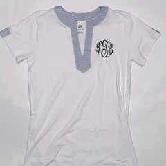 BLOOPER SWIM: Monogrammed Seersucker Cover Up