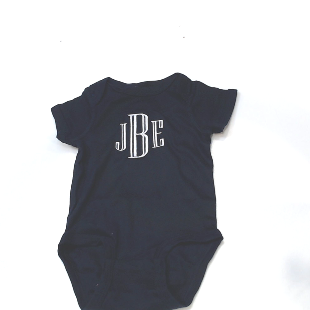 BLOOPER KIDS CLOTHING: Monogrammed Baby Short Sleeve Bodysuit
