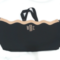 BLOOPER BAG: Monogrammed Wavy Top Weekender