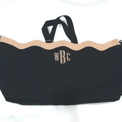 BLOOPER BAG: Monogrammed Wavy Top Weekender