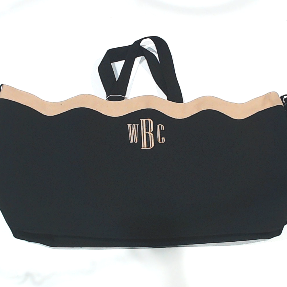 BLOOPER BAG: Monogrammed Wavy Top Weekender