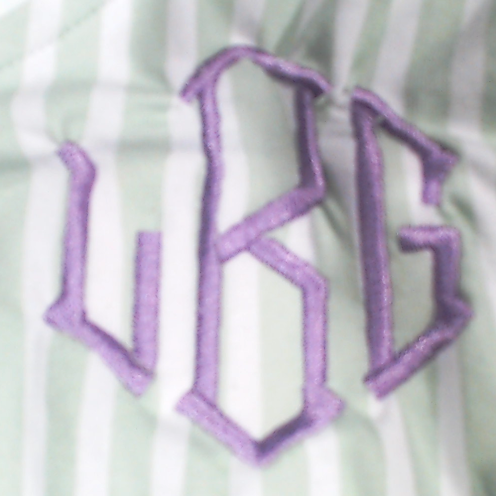 BLOOPER CLOTHING: Monogrammed Ruffle Pajama Top